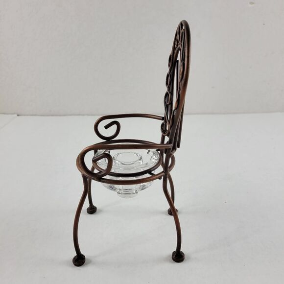 Metal Chair Taper Candlestick Holder - Picture 4 of 8